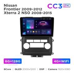 Radio samochodowe Teyes CC3 2k 6+128 Gb Nissan Frontier 2009-2012 / Xterra 2 N50 2008-2015 10