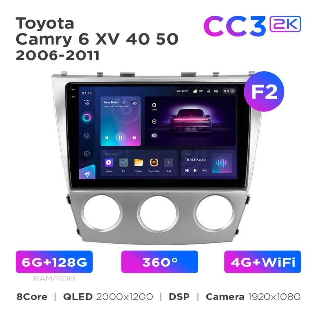 Radio samochodowe Teyes CC3 2k 6+128 Gb 360° Toyota Camry 6 XV 40 50 2006-2011 (F2) 10