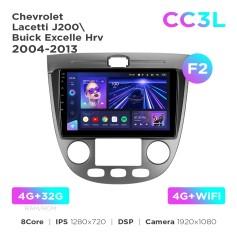 Radio samochodowe do Chevrolet Lacetti J200 / Buick Excelle Hrv 2004-2013 (F2) Teyes CC3L 4+32 Gb 9"