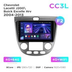 Radio samochodowe Teyes CC3L 4+64 Gb Chevrolet Lacetti J200 / Buick Excelle Hrv 2004-2013 (F2) 9"