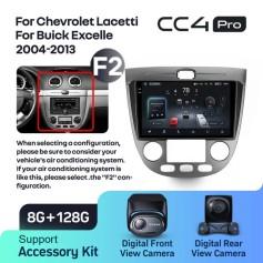 Radio samochodowe Teyes CC4 Pro 2k 8+128 Gb Chevrolet Lacetti J200 / Buick Excelle Hrv 2004-2013 (F2) 9"