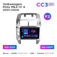Radio samochodowe Teyes CC3 2k 4+32 Gb Volkswagen Polo Mk4 4 2001-2009 (F2) 9"
