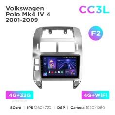 Radio samochodowe do Volkswagen Polo Mk4 4 2001-2009 (F2) Teyes CC3L 4+32 Gb 9"