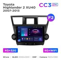 Radio samochodowe Teyes CC3 2k 4+32 Gb Toyota Highlander 2 XU40 2007-2013 (F2) 10"