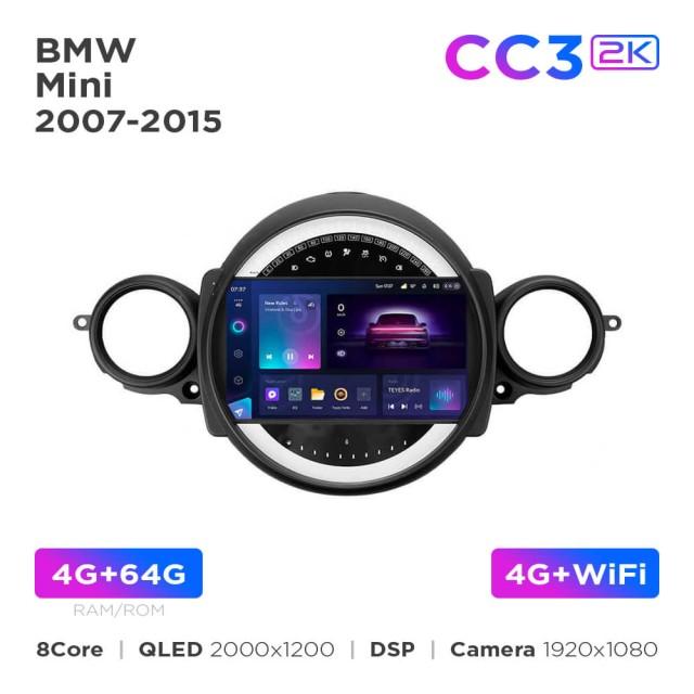Radio samochodowe Teyes CC3 2k 4+64 Gb BMW Mini 2007-2015 (F1) 9"