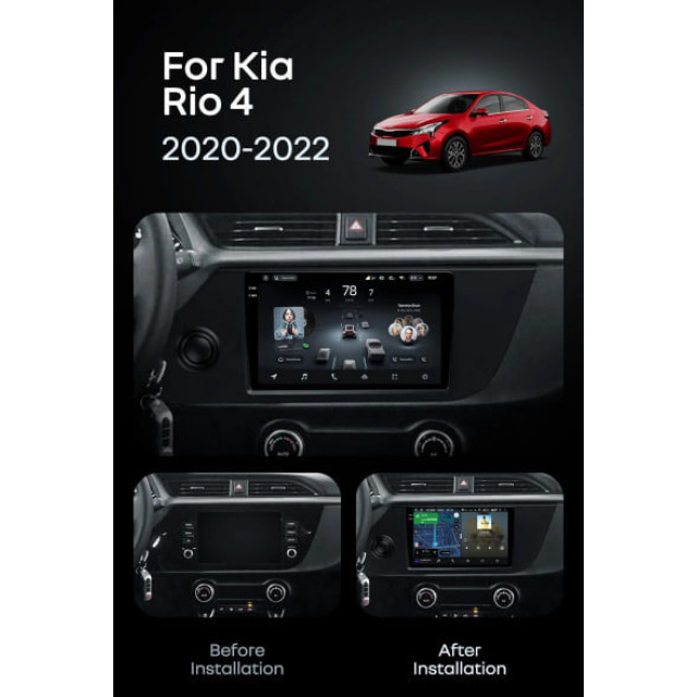 Radio samochodowe Teyes CC4 Pro 2k 8+128 Gb Kia Rio 4 FB 2020-2022 9"