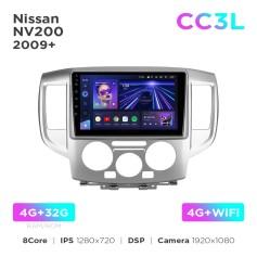 Radio samochodowe do Nissan NV200 M20 2009-2023 Teyes CC3L 4+32 Gb 9"