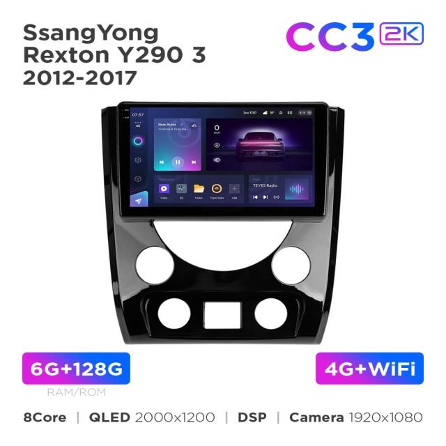 Radio samochodowe Teyes CC3 2k 6+128 Gb SsangYong Rexton Y290 3 2012-2017 9