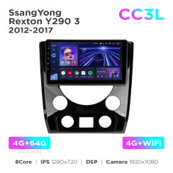 Radio samochodowe Teyes CC3L 4+64 Gb SsangYong Rexton Y290 3 2012-2017 9"