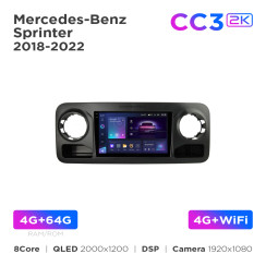 Radio samochodowe Teyes CC3 2k 4+64 Gb Mercedes-Benz Sprinter 2018-2022 (F1) 10