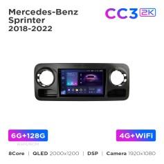 Radio samochodowe Teyes CC3 2k 6+128 Gb Mercedes-Benz Sprinter 2018-2022 (F1) 10