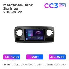 Radio samochodowe Teyes CC3 2k 6+128 Gb 360° Mercedes-Benz Sprinter 2018-2022 (F1) 10