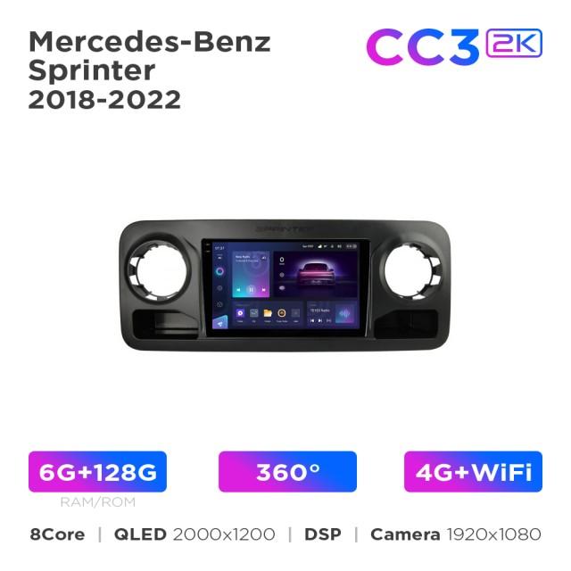 Radio samochodowe Teyes CC3 2k 6+128 Gb 360° Mercedes-Benz Sprinter 2018-2022 (F1) 10