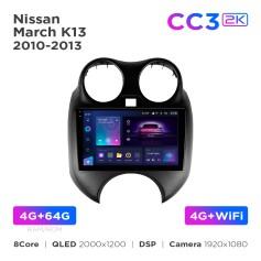 Radio samochodowe Teyes CC3 2k 4+64 Gb Nissan March/Micra K13 2010-2013 9