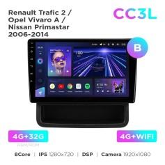 Radio samochodowe do Renault Trafic 2 / Opel Vivaro A / Nissan Primastar 2006-2014 (B) Teyes CC3L 4+32 Gb 10"