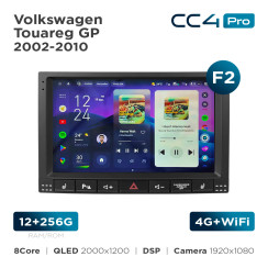 Radio samochodowe Teyes CC4 Pro 2k 12+256 Gb Volkswagen Touareg GP 2002-2010 (F2) 9"