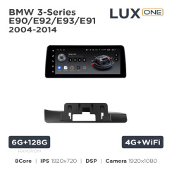 Radio samochodowe Teyes LUX ONE 6+128 Gb BMW 3-Series E90/E92/E93/E91 CCC 2004-2014 12.3"