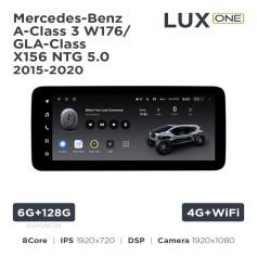 Radio samochodowe Teyes LUX ONE 6+128 Gb Mercedes-Benz A-Class 3 W176 / GLA-Class X156 NTG 5.0 2015-2020 12.3"