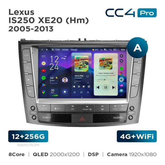 Radio samochodowe Teyes CC4 Pro 2k 12+256 Gb Lexus IS250 XE20 (Hm) 2005-2013 (B) 9"