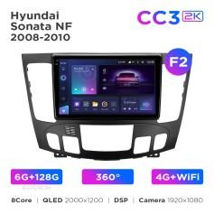 Radio samochodowe Teyes CC3 2k 6+128 Gb 360° Hyundai Sonata NF 2008-2010 (F2) 9"
