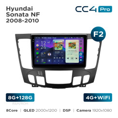 Radio samochodowe Teyes CC4 Pro 2k 8+128 Gb Hyundai Sonata NF 2008-2010 (F2) 9"