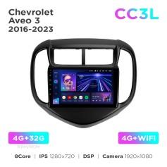 Radio samochodowe do Chevrolet Aveo 3 2016-2023 Teyes CC3L 4+32 Gb 9"
