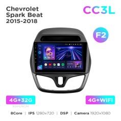Radio samochodowe do Chevrolet Spark Beat 2015-2018 (F2) Teyes CC3L 4+32 Gb 9"