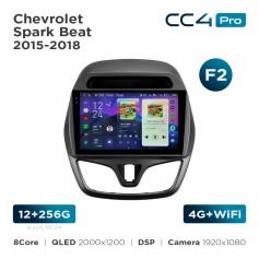 Radio samochodowe Teyes CC4 Pro 2k 12+256 Gb Chevrolet Spark Beat 2015-2018 (F2) 9"