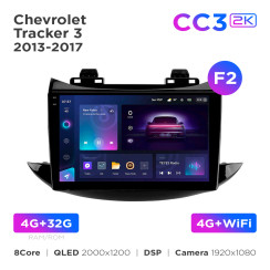 Radio samochodowe Teyes CC3 2k 4+32 Gb Chevrolet Tracker 3 2013-2017 (F2) 9"