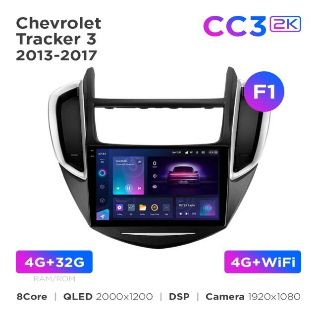 Radio samochodowe Teyes CC3 2k 4+32 Gb Chevrolet Tracker 3 2013-2017 (F1) 9"