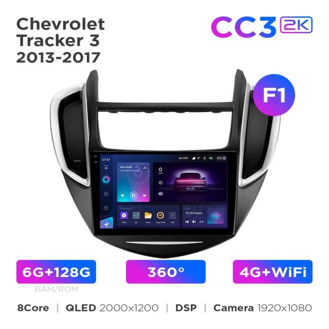 Radio samochodowe Teyes CC3 2k 6+128 Gb 360° Chevrolet Tracker 3 2013-2017 (F1) 9"