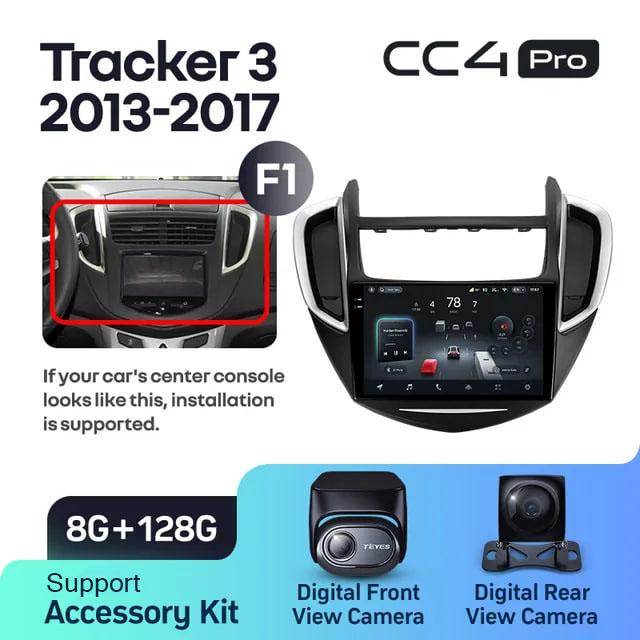 Radio samochodowe Teyes CC4 Pro 2k 8+128 Gb Chevrolet Tracker 3 2013-2017 (F1) 9"