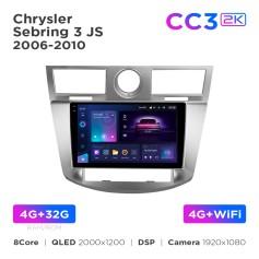 Radio samochodowe Teyes CC3 2k 4+32 Gb Chrysler Sebring 3 JS 2006-2010 9"