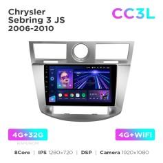 Radio samochodowe do Chrysler Sebring 3 JS 2006-2010 Teyes CC3L 4+32 Gb 9"