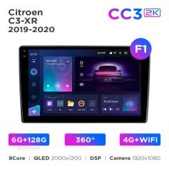 Radio samochodowe Teyes CC3 2k 6+128 Gb 360° Citroen C3-XR 2019-2020 (F1) 10"