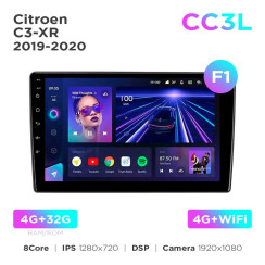Radio samochodowe do Citroen C3-XR 2019-2020 (F1) Teyes CC3L 4+32 Gb 10"