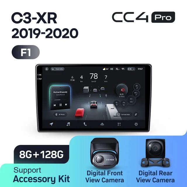 Radio samochodowe Teyes CC4 Pro 2k 8+128 Gb Citroen C3-XR 2019-2020 (F1) 10"