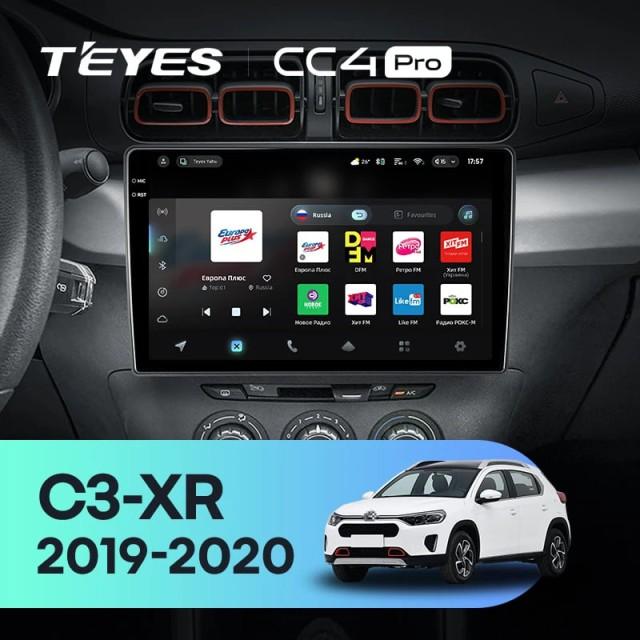 Radio samochodowe Teyes CC4 Pro 2k 8+128 Gb Citroen C3-XR 2019-2020 (F1) 10"