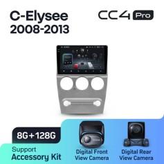 Radio samochodowe Teyes CC4 Pro 2k 8+128 Gb Citroen C-Elysee 2008-2013 9"