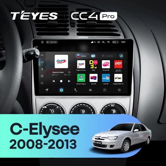 Radio samochodowe Teyes CC4 Pro 2k 8+128 Gb Citroen C-Elysee 2008-2013 9"