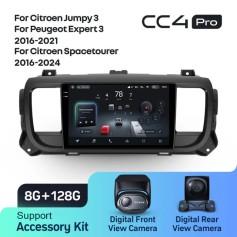 Radio samochodowe Teyes CC4 Pro 2k 8+128 Gb Citroen Jumpy 3 SpaceTourer 1 / Peugeot Expert 3 2016-2021 9"