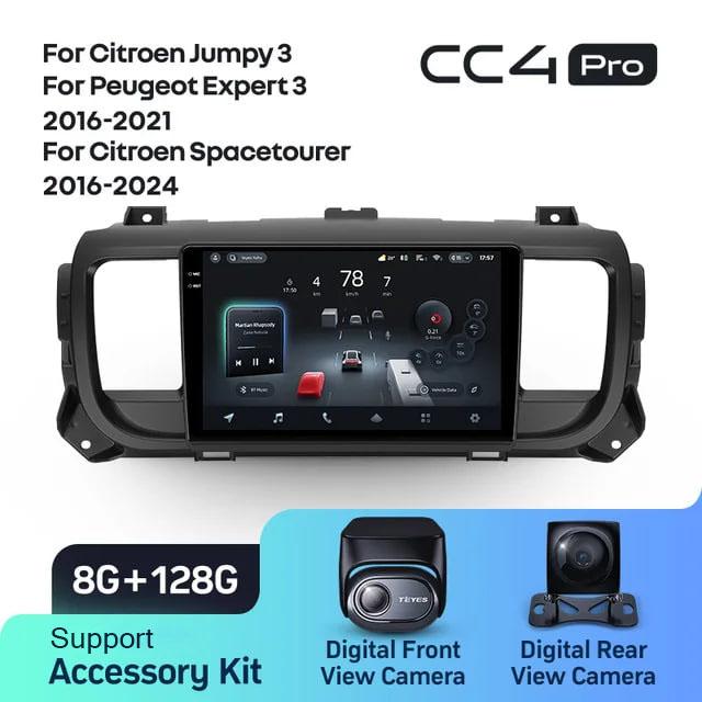 Radio samochodowe Teyes CC4 Pro 2k 8+128 Gb Citroen Jumpy 3 SpaceTourer 1 / Peugeot Expert 3 2016-2021 9"