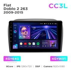 Radio samochodowe Teyes CC3L 4+64 Gb Fiat Doblo 2 263 2009-2015 9"