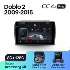 Radio samochodowe Teyes CC4 Pro 2k 8+128 Gb Fiat Doblo 2 263 2009-2015 9"