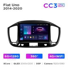 Radio samochodowe Teyes CC3 2k 6+128 Gb 360° Fiat Uno 2014-2020 9