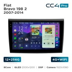 Radio samochodowe Teyes CC4 Pro 2k 12+256 Gb Fiat Bravo 198 2 2007-2014 9"