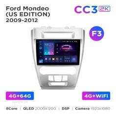 Radio samochodowe Teyes CC3 2k 4+64 Gb Ford Mondeo (US EDITION) 2009-2012 (F3) 10"
