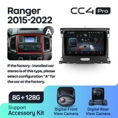 Radio samochodowe Teyes CC4 Pro 2k 8+128 Gb Ford Ranger P703 2015-2022 (A) 9"