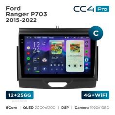 Radio samochodowe Teyes CC4 Pro 2k 12+256 Gb Ford Ranger P703 2015-2022 (C) 9"