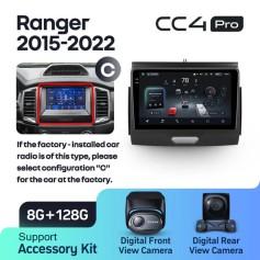 Radio samochodowe Teyes CC4 Pro 2k 8+128 Gb Ford Ranger P703 2015-2022 (C) 9"